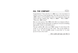 2008 KIA Rondo Owners Manual